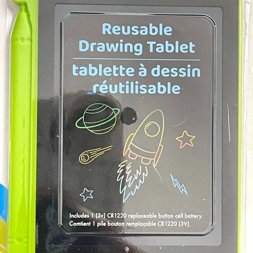 Curiosity Kids Reusable Doodle Drawing Tablet Toy Travel Size Ages 3+ NEW
